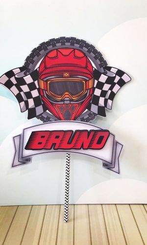 Topo de Bolo Moto