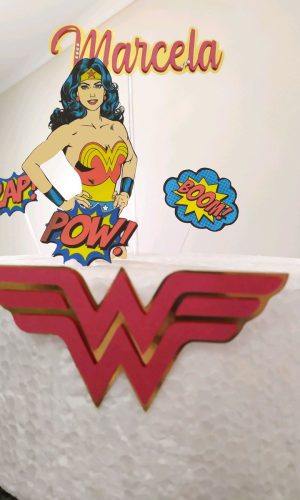 Topo De Bolo Mulher Maravilha