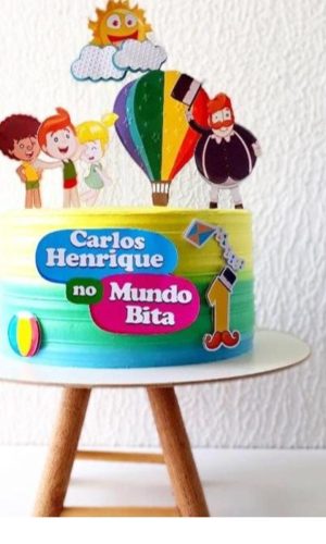Arquivo de corte Topo de bolo - Mundo Bita arquivo de corte