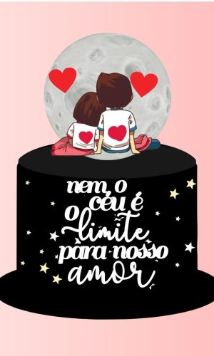 Topo de Bolo Namorados