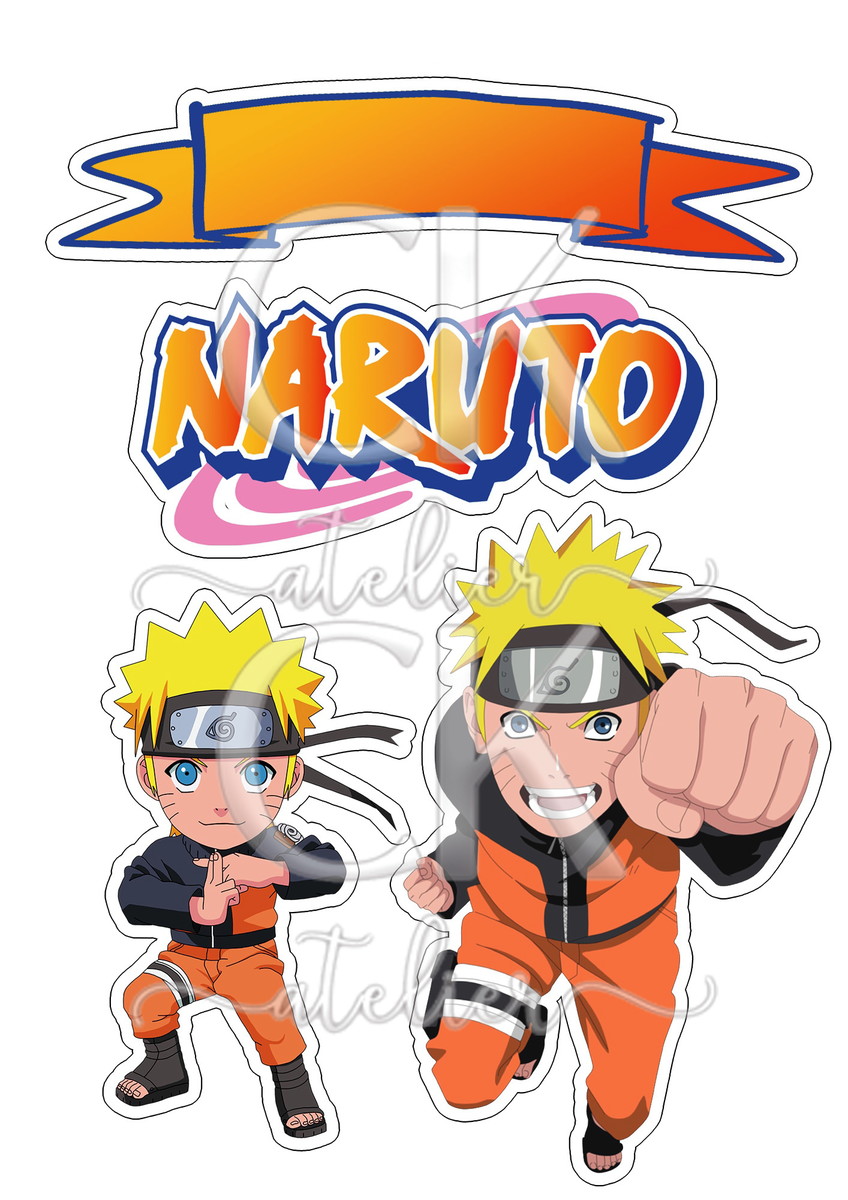 Topo de Bolo Naruto