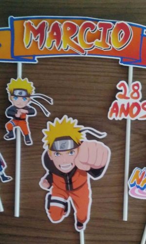 Topo de Bolo Naruto