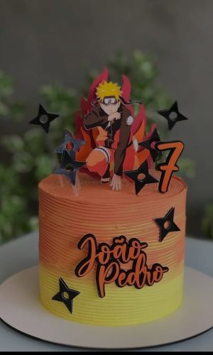 Topo de Bolo Naruto