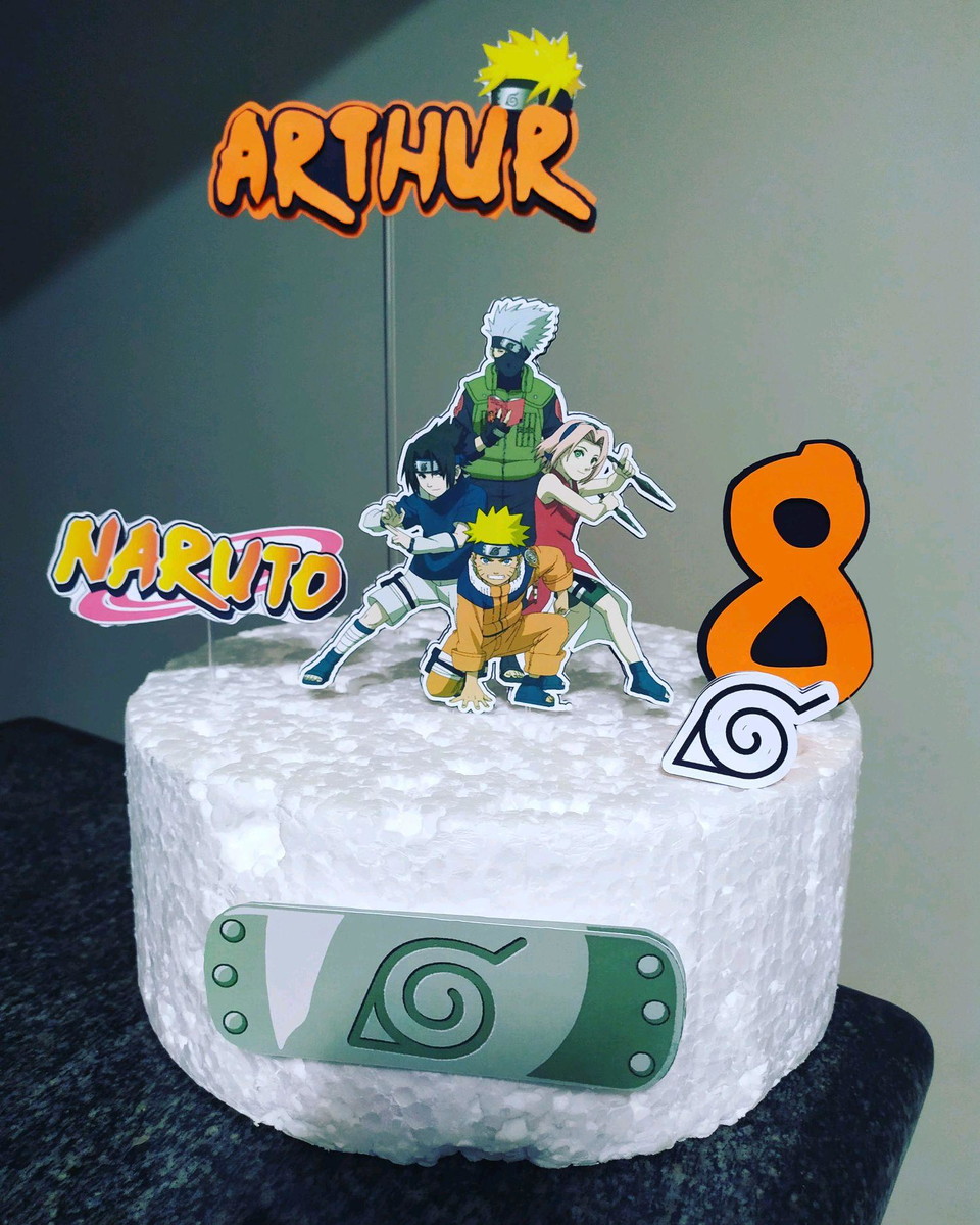 Topo de Bolo Naruto