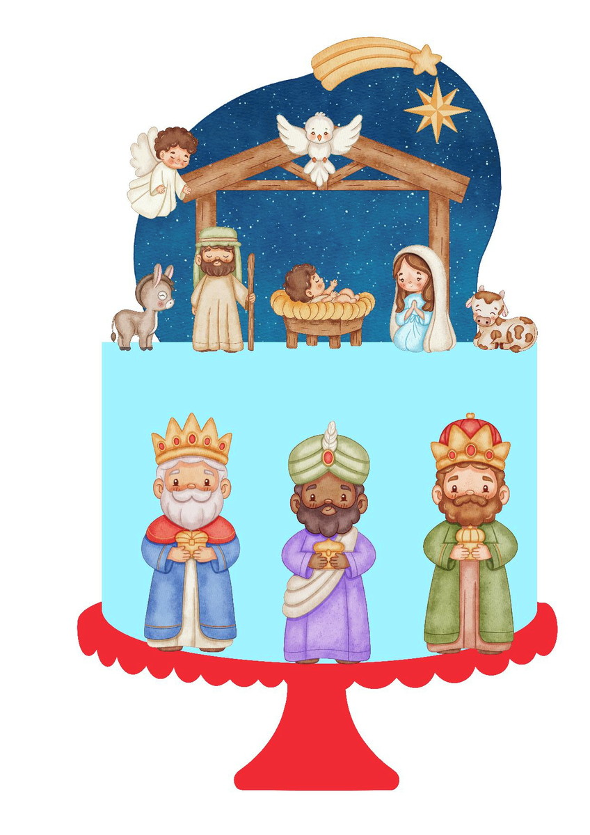 Topo de Bolo Natal