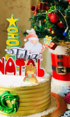 Topo de Bolo Natal