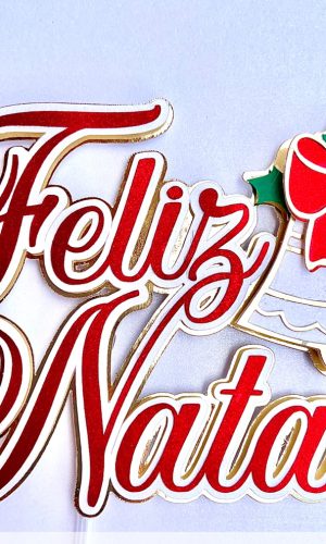 Topo de Bolo Natal