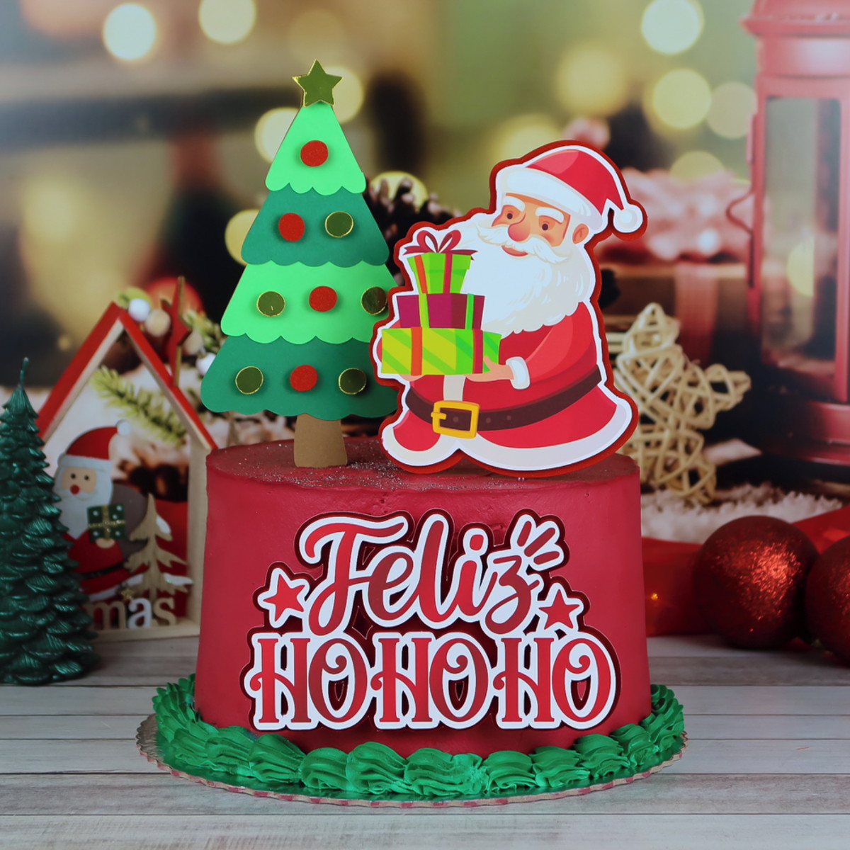 Topo de Bolo Natal