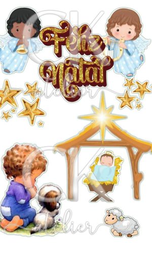 Topo de Bolo Natal