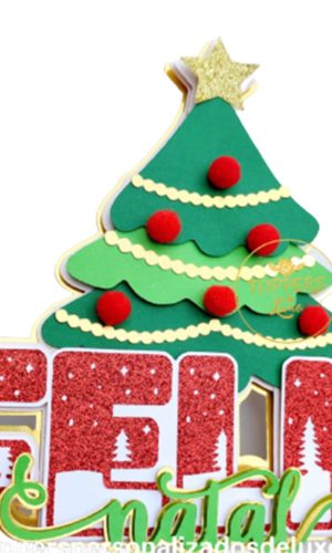 Topo de Bolo Natal