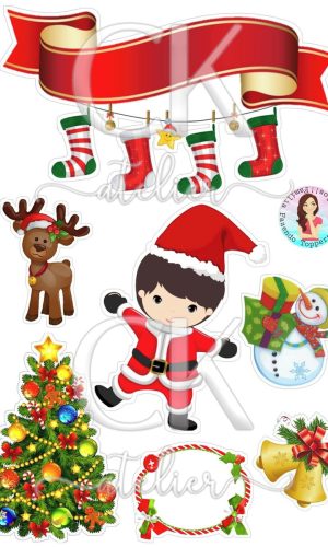 Topo de Bolo Natal