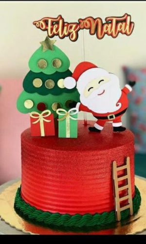 Topo de Bolo Natal
