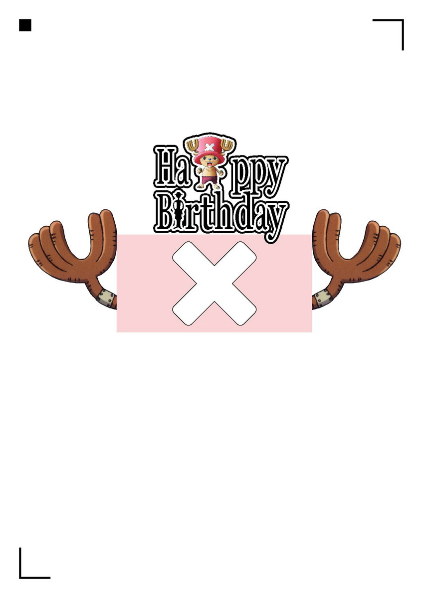 Topo de Bolo One Piece