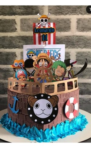 Topo de Bolo One Piece