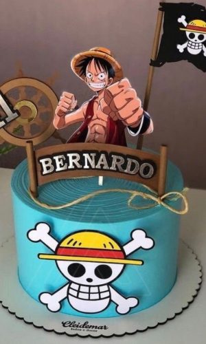 Topo de Bolo One Piece