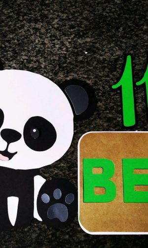 Topo de Bolo panda