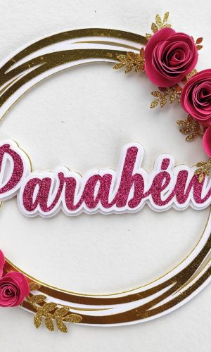 Topo de Bolo Parabéns