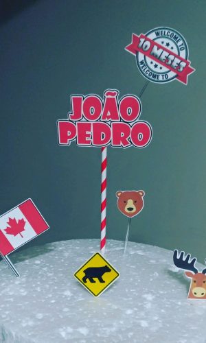 Topo de Bolo Canadá
