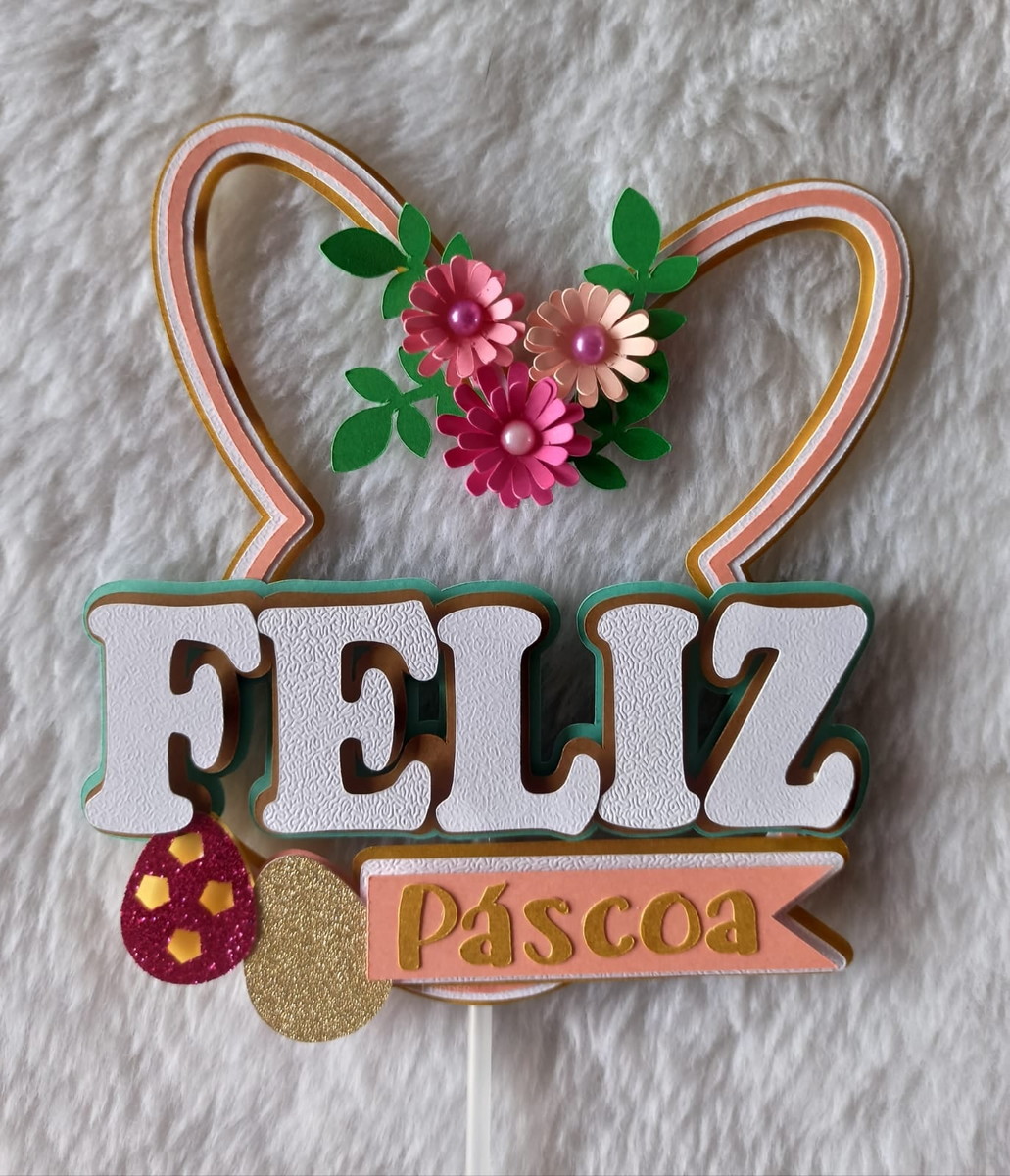 Topo de Bolo Páscoa
