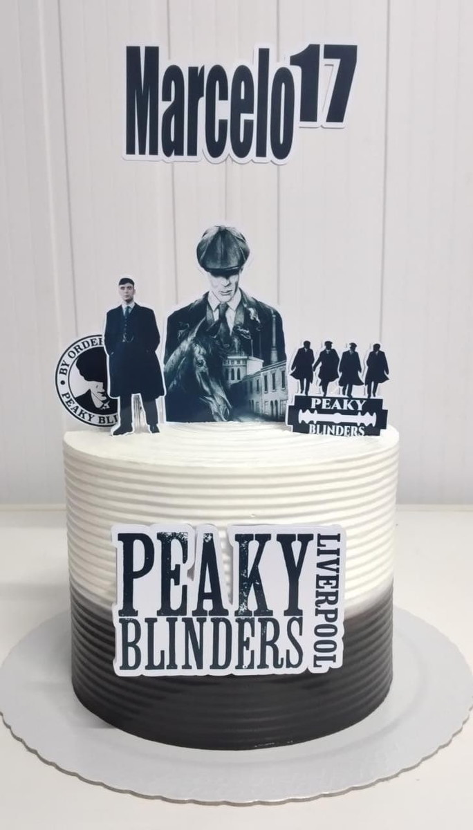 Topo de Bolo Peaky Blinder