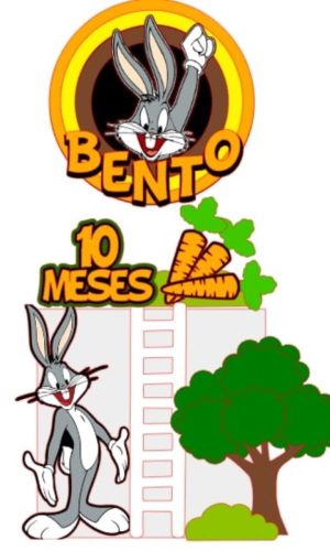 Topo de Bolo Pernalonga