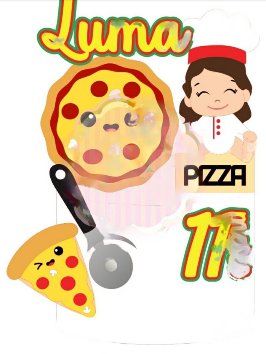 Topo de Bolo Pizza