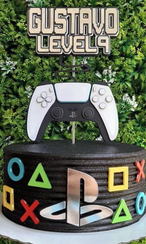 Topo de Bolo Playstation 5