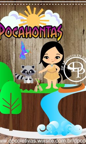 Topo de Bolo Pocahontas