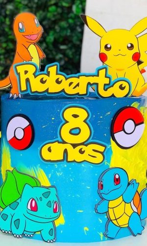 Topo de Bolo Pokemon