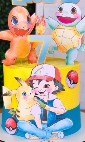 Topo de Bolo Pokemon