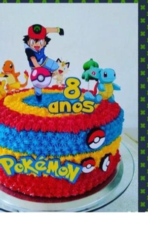 Arquivo de corte Topo de bolo - Pokémon