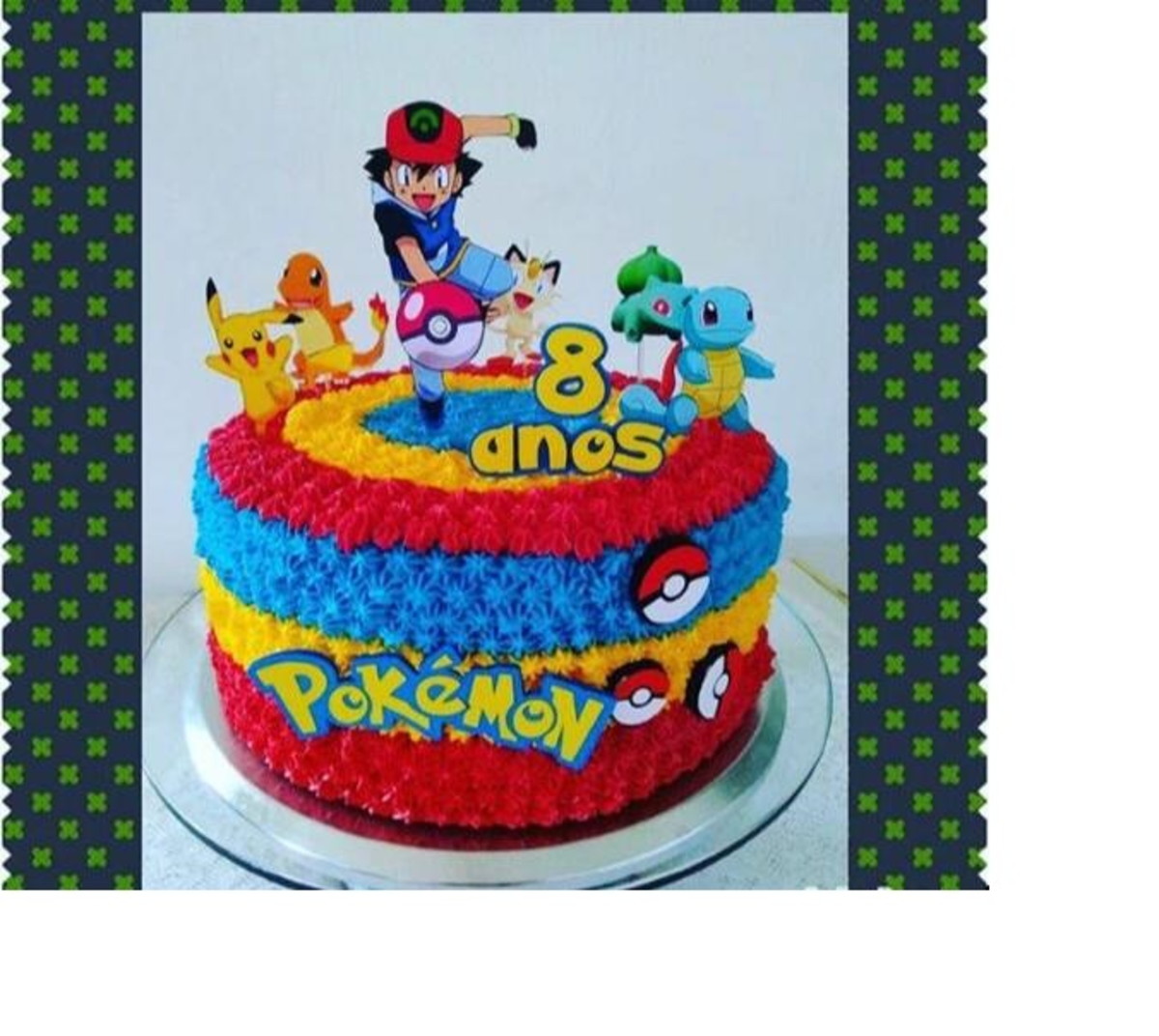 Arquivo de corte Topo de bolo - Pokémon