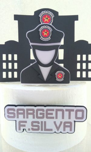 Topo de Bolo Policia