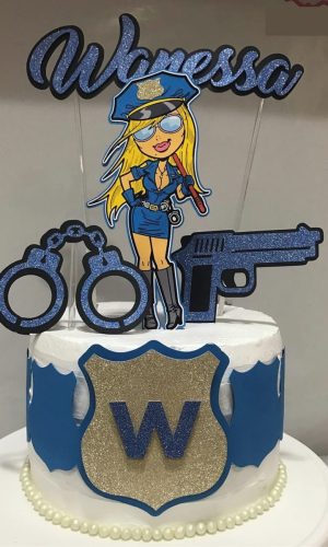 Topo de Bolo Policia