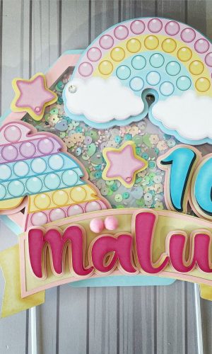 Topo de Bolo Pop It