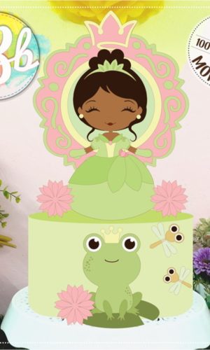 Topo de Bolo Princesa Tiana