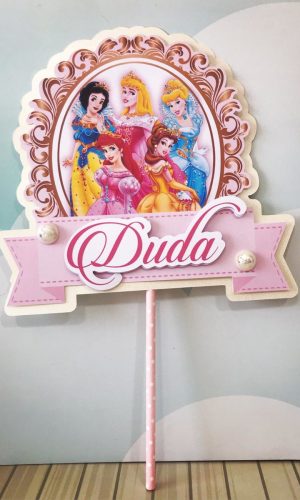Topo de Bolo Princesas Disney