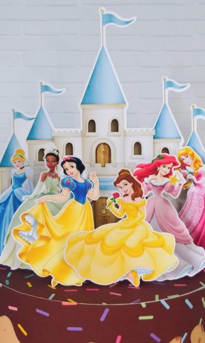 Topo De Bolo Princesas Disney