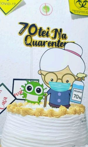 Topo de Bolo Quarentena