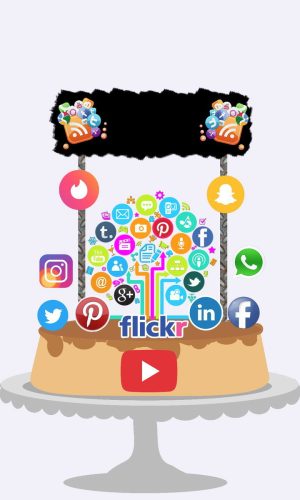 Topo De Bolo Redes Sociais