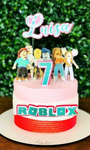 Topo de Bolo Roblox menina