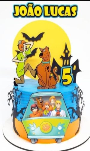 Topo de Bolo scooby doo