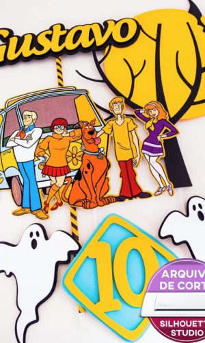 Topo de Bolo scooby doo