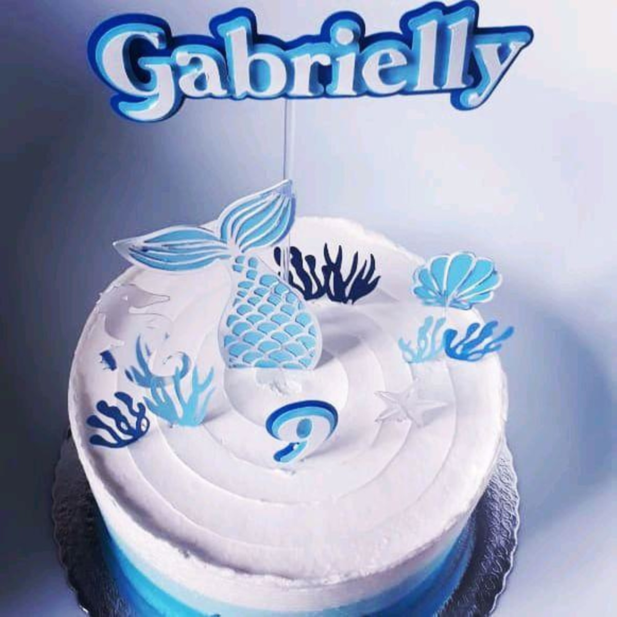 Topo de Bolo Sereia - Imagem 3