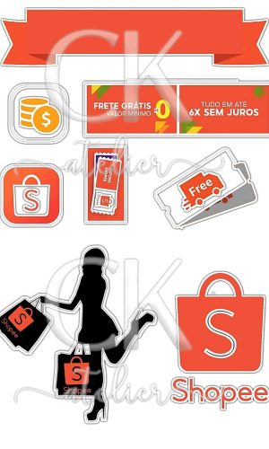 Topo de Bolo Shopee