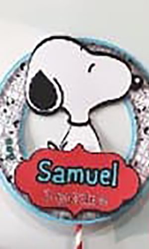 Topo de Bolo Snoopy