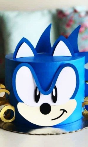 Topo de Bolo Sonic