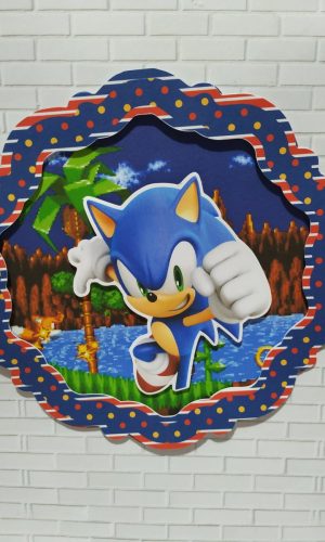 Topo de Bolo Sonic