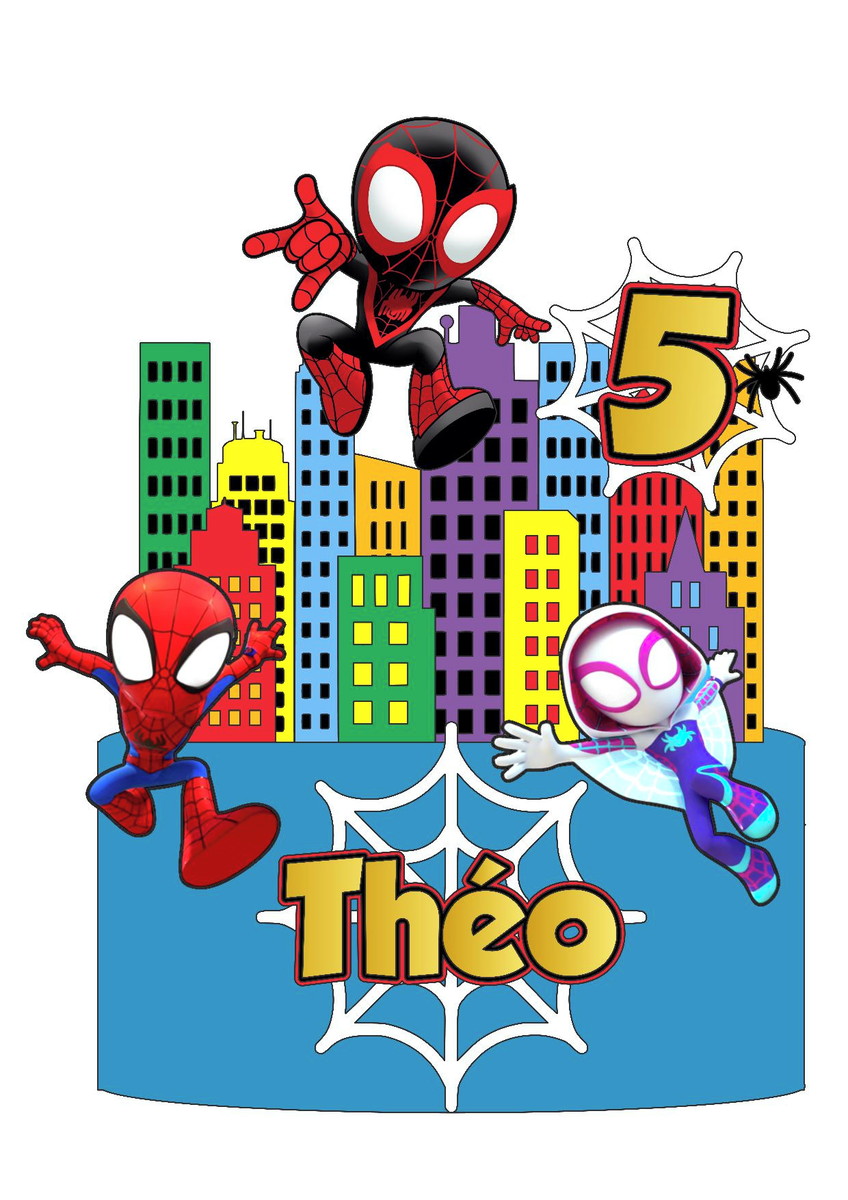 Topo de Bolo Spidey