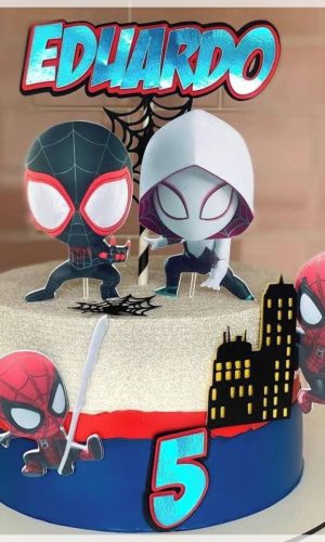Topo de Bolo Spidey